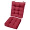 Edge Collections - 3.54" x 3.54" - Red - Cushion Seat Cushion Rocking Chair Cushion - 2 Piece